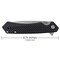 Case Cutlery Knife, Case Black Milled Handle Anodized Aluminum Kinzua with Spear S35VN Blade 64688 - alternate 4